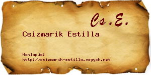 Csizmarik Estilla névjegykártya